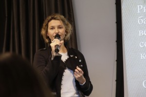 Ксения Афонина на семинаре с участниками программы «Творческие стажировки в России» - 2015