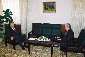 Встреча президента РФ Б.Н. Ельцина с главой республики Коми Ю.А. Спиридоновым