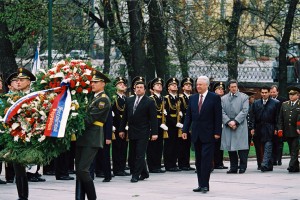 Участие президента РФ Б.Н. Ельцина в праздничных мероприятиях, посвященных 49-й годовщине Победы в Великой Отечественной войне 1941-1945 гг.
