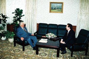 Встреча президента РФ Б.Н. Ельцина с Председателем Государственной Думы РФ И.П. Рыбкиным