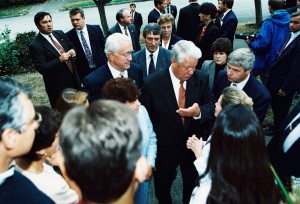 Визит президента РФ Б.Н. Ельцина и Н.И. Ельциной в США