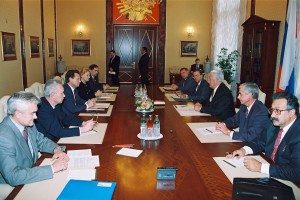 Встреча президента РФ Б.Н. Ельцина с руководством Государственной Думы РФ