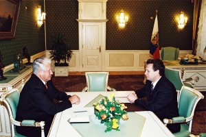 Встреча президента РФ Б.Н. Ельцина с Председателем Государственной Думы РФ И.П. Рыбкиным