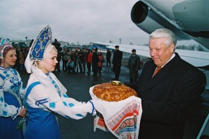 Рабочая поездка президента РФ Б.Н. Ельцина в Псковскую область