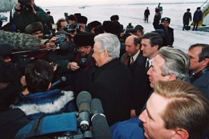 Рабочая поездка президента РФ Б.Н. Ельцина в Липецкую область