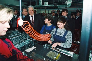 Рабочая поездка президента РФ Б.Н. Ельцина в Липецкую область