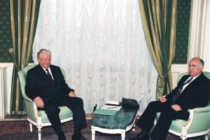 Встреча президента РФ Б.Н. Ельцина с председателем Правительства РФ В.С. Черномырдиным