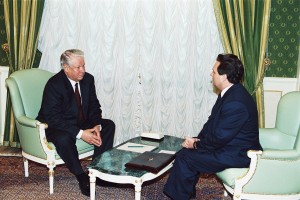 Встреча президента РФ Б.Н. Ельцина с председателем Государственной Думы РФ И. П. Рыбкиным