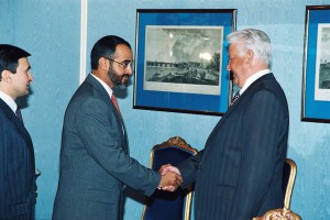 Встреча президента РФ Б.Н. Ельцина с начальником генерального штаба  вооруженных сил Объединенных Арабских Эмиратов шейха Мухаммедом бен-Заида Аль-Нахайаном