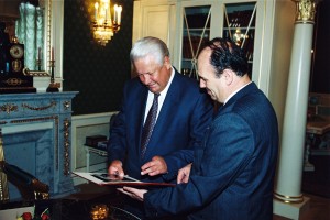 Встреча президента РФ Б.Н. Ельцина с ректором Уральского государственного технического университета (УПИ) С.С. Набойченко