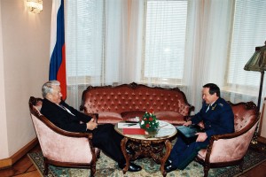 Встреча президента РФ Б.Н. Ельцина с Генеральным прокурором РФ Ю.И. Скуратовым