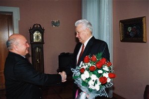 Встреча президента РФ Б.Н. Ельцина с мэром Москвы Ю.М. Лужковым