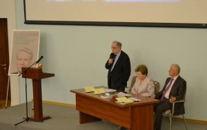 Сергей Красавченко, Наина Ельцина, Геннадий Бурбулис на форуме «25 лет новой России» в МУМе 27.05.15