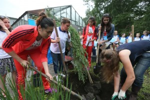 Сборная Китая. Аллея спорта. Перед стартом XIII Кубка Ельцина по волейболу