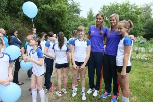 Сборная Чехии.Аллея спорта. Перед стартом XIII Кубка Ельцина по волейболу