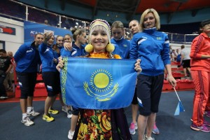Сборная Казахстана. Открытие Кубка Ельцина по волейболу во дворце игровых видов спорта в Екатеринбурге