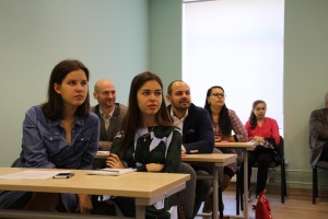 Студенты на Ельцинском семинаре «Я думаю!» в Санкт-Петербурге