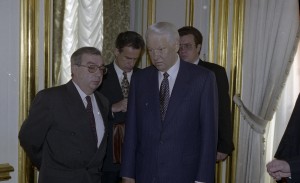 Саммит НАТО-Россия. Члены российской делегации во время саммита