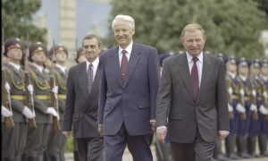 Встреча президента РФ Бориса Ельцина с президентом республики Украина Леонидом Кучмой