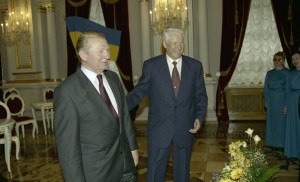 Встреча президента РФ Бориса Ельцина с президентом республики Украина Леонидом Кучмой