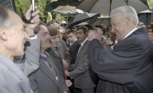 Встреча президента РФ Бориса Ельцина с президентом республики Украина Леонидом Кучмой