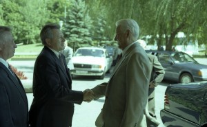 Встреча президента РФ Бориса Ельцина с губернатором Самарской области К.А. Титовым