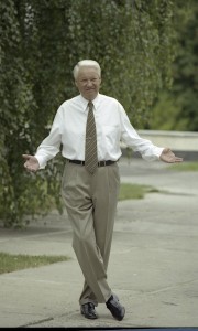 Президент РФ Борис Ельцин на отдыхе