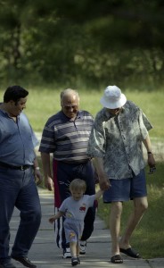 Президент РФ Борис Ельцин на отдыхе