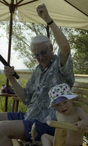 Президент РФ Борис Ельцин на отдыхе