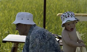 Президент РФ Борис Ельцин на отдыхе