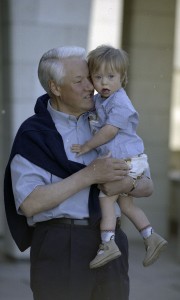 Президент РФ Борис Ельцин на отдыхе