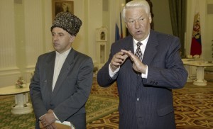 Встреча президента РФ Бориса Ельцина с президентом Чечни Асланом Масхадовым