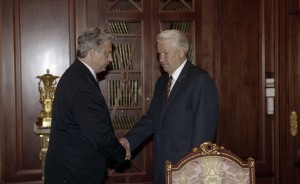 Встреча президента РФ Бориса Ельцина с директором ФСБ РФ Н.Д. Ковалевым