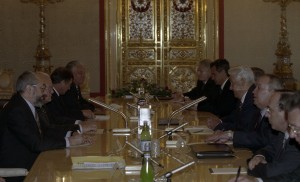 Государственный визит в РФ президента Германии Романа Херцога. Во время переговоров