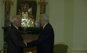 Встреча президента РФ Бориса Ельцина с премьер-министром республики Украина В.П. Пустовойтенко
