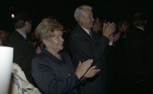 Посещение президента РФ Бориса Ельцина Московского театра «Ленком» по случаю 70-летнего юбилея