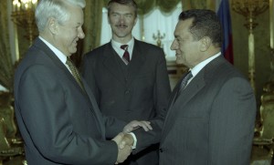 Визит в РФ президента Египта Хосни Мубарака. Во время встречи