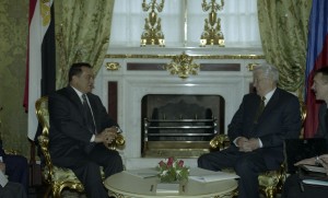 Визит в РФ президента Египта Хосни Мубарака. Во время встречи