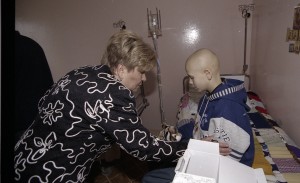 Государственный визит в РФ президента Французской Республики Жака Ширака с супругой Бернадент Ширак. Во время посещения Института детской онкологии