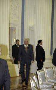 Президент РФ Борис Ельцин во время заседания Совета по местному самоуправлению