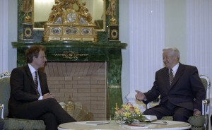 Визит в РФ премьер-министра Великобритании Тони Блэра. Во время встречи «один на один»