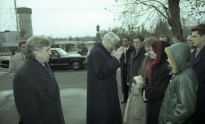 Пребывание президента РФ Бориса Ельцина в Красноярске. Встреча с жителями города