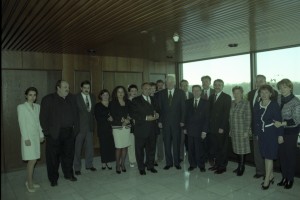 Президент РФ Борис Ельцин во время посещения Российского кардиологического научно-производственного комплекса