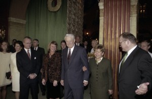 Государственный визит президента РФ Бориса Ельцина в Королевство Швеция. Завтрак от имени Правительства Швеции в Зимнем саду