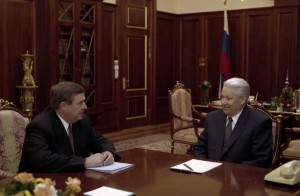 Встреча президента РФ Бориса Ельцина с председателем Государственной Думы РФ Г.Н. Селезневым