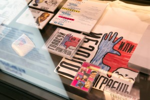 Экспозиция с плакатами к выборам 1996 года. Музей Бориса Ельцина