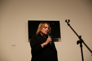 Елена Селина  на открытие выставки «90-е» в Арт-галерее Ельцин Центра