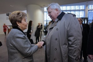 Церемония открытия Ельцин Центра в Екатеринбурге. Наина Ельцина и Джон Теффт