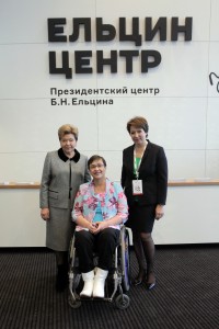 Церемония открытия Ельцин Центра в Екатеринбурге. Наина Ельцина (слева), Татьяна Юмашева (справа)