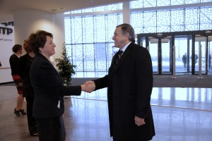 Церемония открытия Ельцин Центра в Екатеринбурге. Татьяна Юмашева и Арас Агаларов